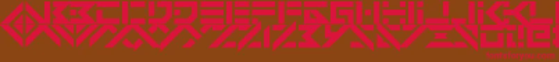 VerminVibesDystopia Font – Red Fonts on Brown Background