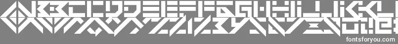 フォントVerminVibesDystopia – 灰色の背景に白い文字