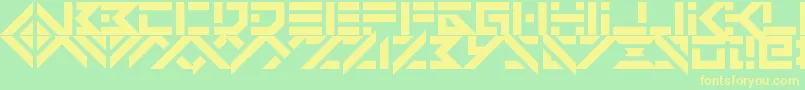 VerminVibesDystopia Font – Yellow Fonts on Green Background