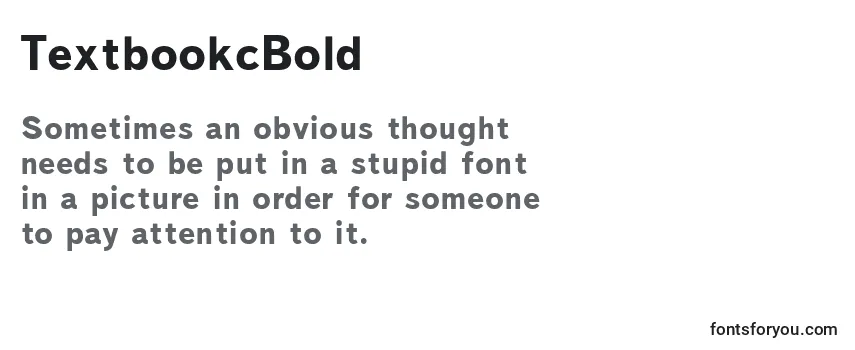 Review of the TextbookcBold Font