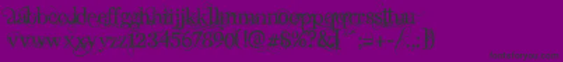 AngelicPeace Font – Black Fonts on Purple Background