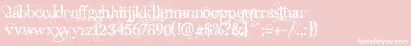AngelicPeace Font – White Fonts on Pink Background