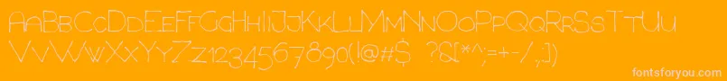 ChavenirVersal Font – Pink Fonts on Orange Background