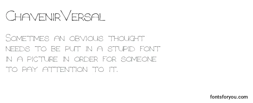 ChavenirVersal Font