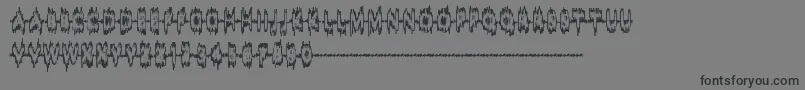Więcej informacji o czcionce SoundSample Czcionka SoundSample – czarne czcionki na szarym tle