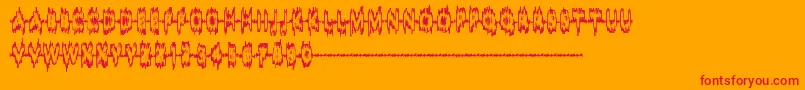 SoundSample Font – Red Fonts on Orange Background