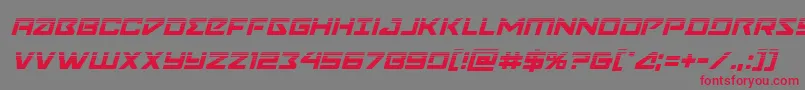 Navycadethalfital Font – Red Fonts on Gray Background