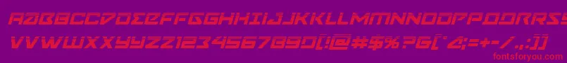 Navycadethalfital Font – Red Fonts on Purple Background