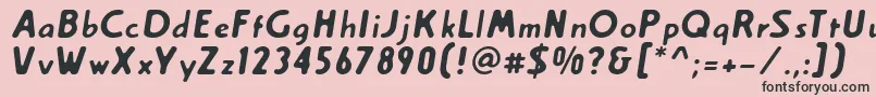 More about Creambol Font Creambol Font – Black Fonts on Pink Background