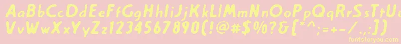 Подробнее о шрифте Creambol Шрифт Creambol – жёлтые шрифты на розовом фоне