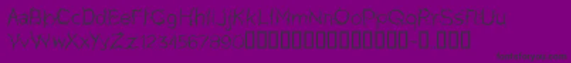 フォントCfprettytreesRegular – 紫の背景に黒い文字