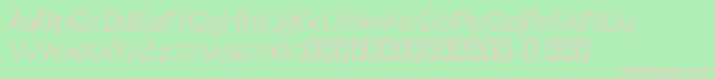 CfprettytreesRegular Font – Pink Fonts on Green Background