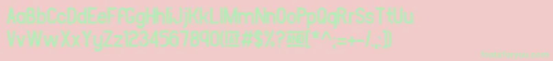 LeipzigerMesse Font – Green Fonts on Pink Background