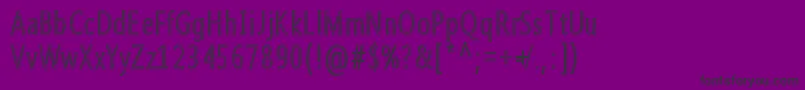 Qoncrete-fontti – mustat fontit violetilla taustalla