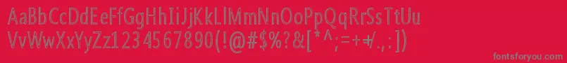 Qoncrete Font – Gray Fonts on Red Background