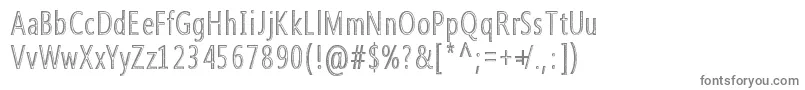 Qoncrete Font – Gray Fonts on White Background
