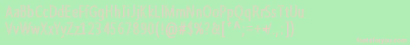 Qoncrete Font – Pink Fonts on Green Background