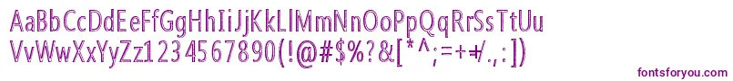 Qoncrete Font – Purple Fonts on White Background