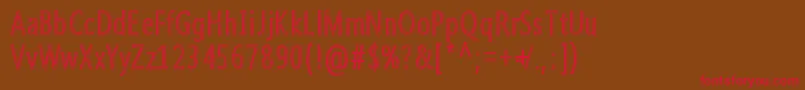 Qoncrete Font – Red Fonts on Brown Background