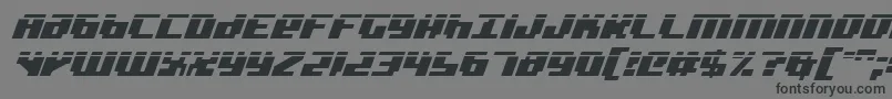 BadRobotItalicLaser-Schriftart – Schwarze Schriften auf grauem Hintergrund