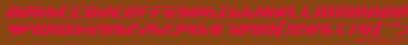 BadRobotItalicLaser Font – Red Fonts on Brown Background