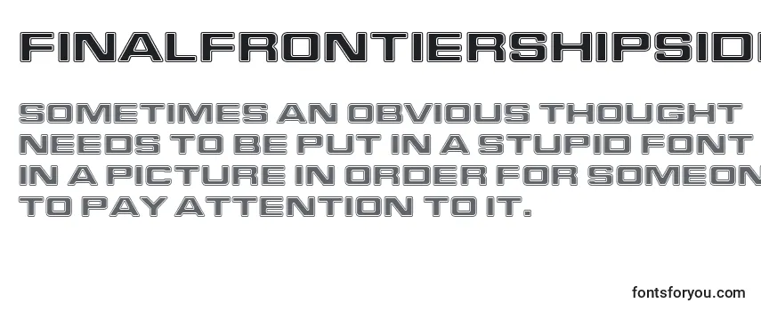Review of the FinalFrontierShipside Font