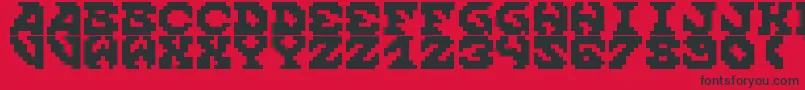 ScreamWhenYoureReadyToDie Font – Black Fonts on Red Background