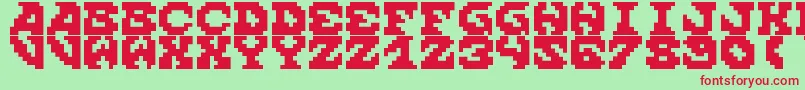 ScreamWhenYoureReadyToDie Font – Red Fonts on Green Background