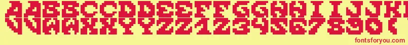 ScreamWhenYoureReadyToDie Font – Red Fonts on Yellow Background