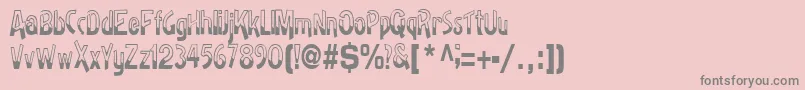 Badhhabit71RegularTtcon Font – Gray Fonts on Pink Background