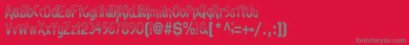 Badhhabit71RegularTtcon Font – Gray Fonts on Red Background