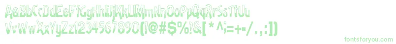 Badhhabit71RegularTtcon-Schriftart – Grüne Schriften auf weißem Hintergrund