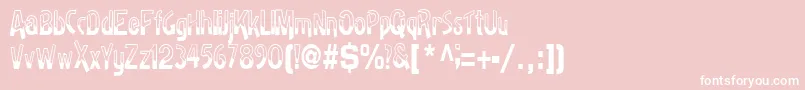 Badhhabit71RegularTtcon Font – White Fonts on Pink Background