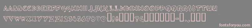 Loosh ffy Font – Pink Fonts on Gray Background