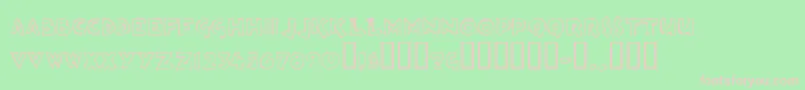 Loosh ffy Font – Pink Fonts on Green Background