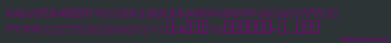 Loosh ffy Font – Purple Fonts on Black Background