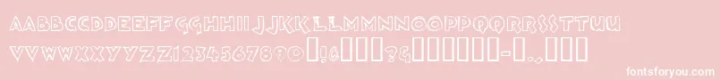 Loosh ffy Font – White Fonts on Pink Background