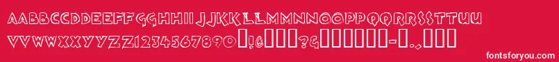 Loosh ffy Font – White Fonts on Red Background