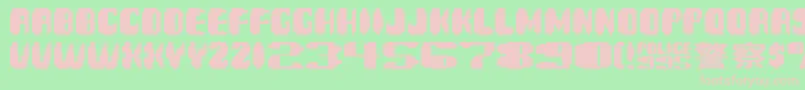 Spinner Font – Pink Fonts on Green Background