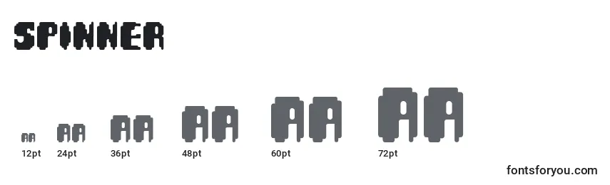 Spinner Font Sizes