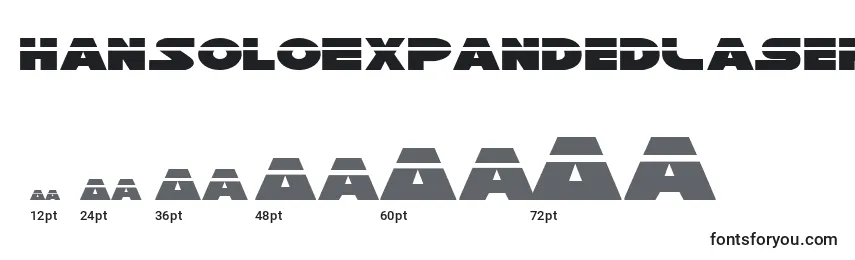 HanSoloExpandedLaser Font Sizes
