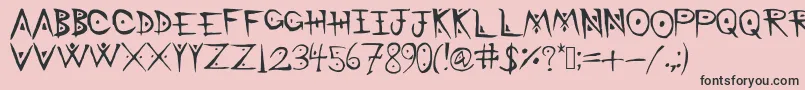 BattleMage Font – Black Fonts on Pink Background