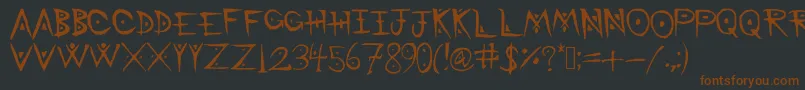 BattleMage Font – Brown Fonts on Black Background