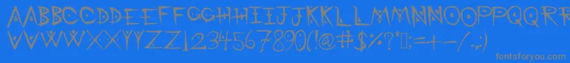 BattleMage Font – Gray Fonts on Blue Background