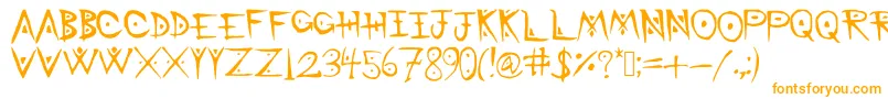 BattleMage Font – Orange Fonts on White Background