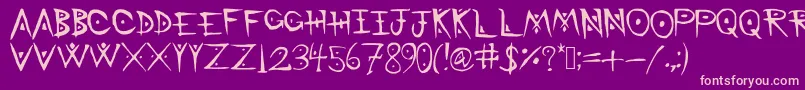 BattleMage Font – Pink Fonts on Purple Background