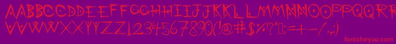 BattleMage Font – Red Fonts on Purple Background