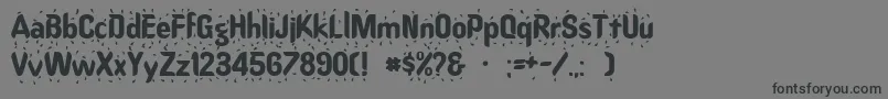Oregonwet Font – Black Fonts on Gray Background