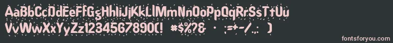 Oregonwet Font – Pink Fonts on Black Background