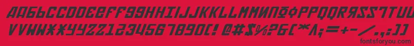 Weitere Informationen zur Soviet2ei-Schriftart Soviet2ei-Schriftart – Schwarze Schriften auf rotem Hintergrund